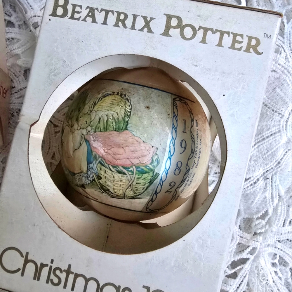 Vintage Beatrix Potter Christmas 1982 Ornament tale 2 bad mice limited edition